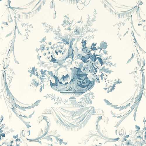 Andromeda's Cup | Floral Drapery Wallpaper