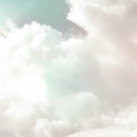Mellow Clouds wall mural by Komar - X7-1014 - Pastel Floating Clouds