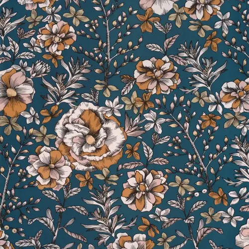 Jardin de Beauregard | Floral Print Wallpaper