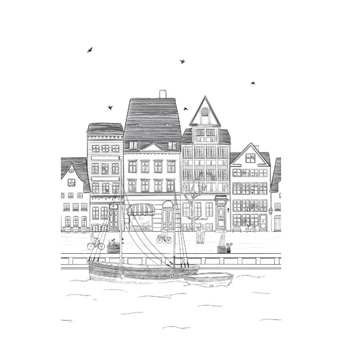 Copenhague | Danish Cityscape Wall Panel