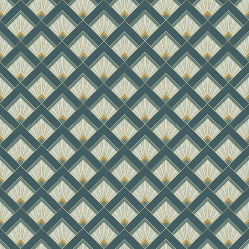 Effervescence | Art Deco Diamond Wallpaper