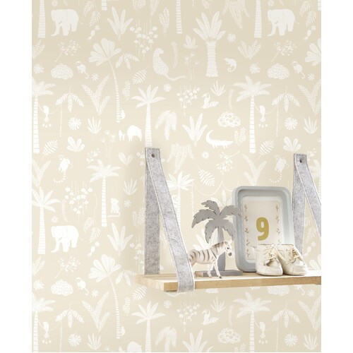 Poetic Jungle | Tropical Motifs Wallpaper