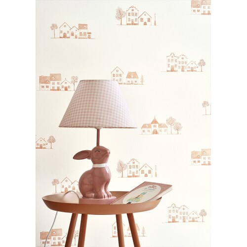 Walk in the Village | Town Motifs Wallpaper