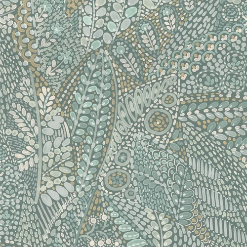 Talavera | Dotted Foliage Wallpaper