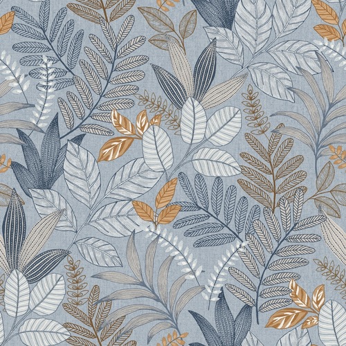 Embroidery | Detailed Leaves Wallpaper