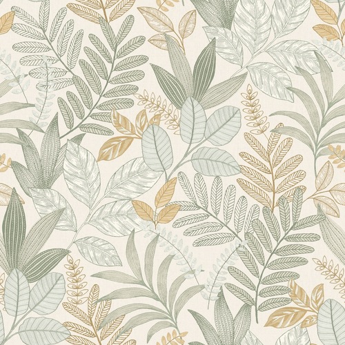 Embroidery | Detailed Leaves Wallpaper