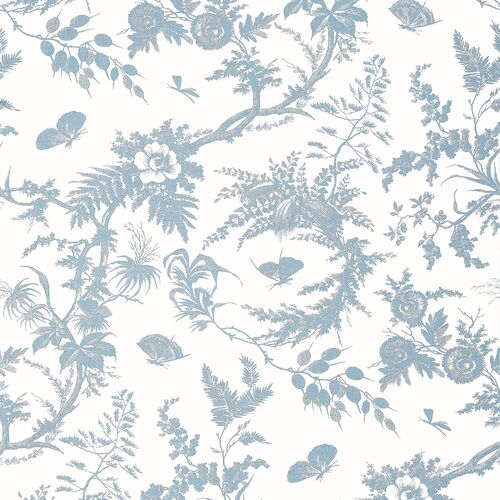 Newlands Toile | Floral Garden Wallpaper