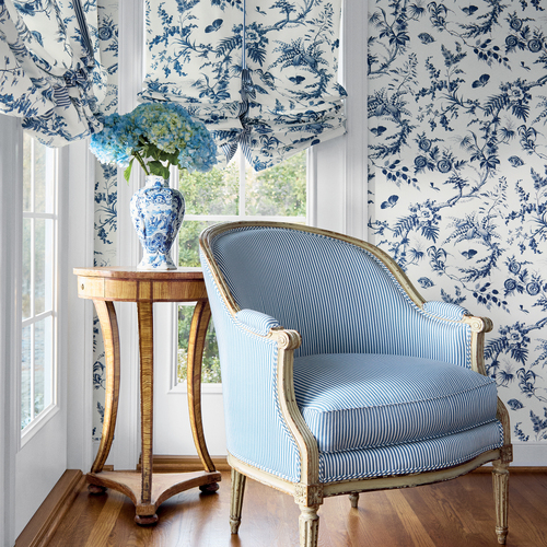 Newlands Toile | Floral Garden Wallpaper