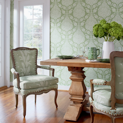 Balmuccia Damask | Floral Damask Wallpaper