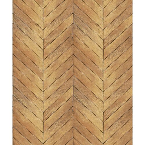 Chevron | Wood Panel Wallpaper