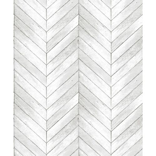 Chevron | Wood Panel Wallpaper