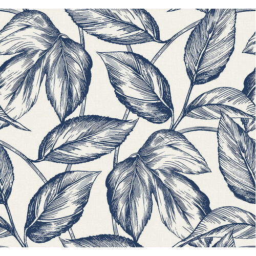 Beckett | Leaf Drawing Wallpaper