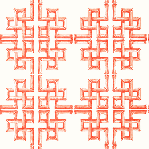 Boca Bamboo | Fretwork Square Wallpaper