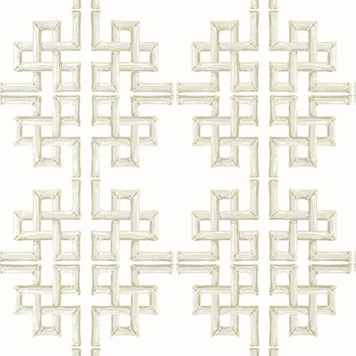 Boca Bamboo | Fretwork Square Wallpaper