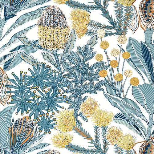 Protea | Tropical Foliage Wallpaper