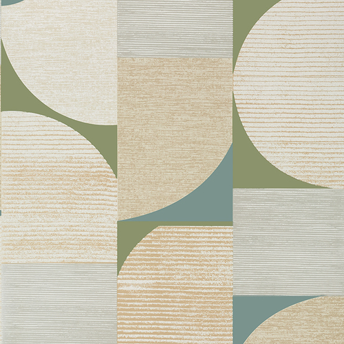 Saturn | Mid-Century Geo Wallpaper