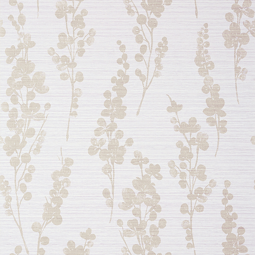 Spring Blooms | Faux Grasscloth Foliage Wallpaper