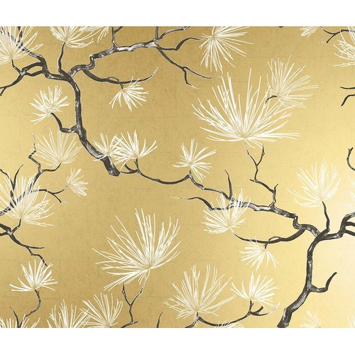 Kiruna | Chinois Branch Metallic Wallpaper