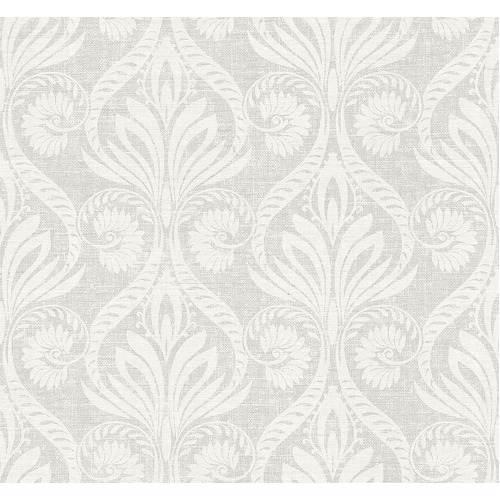 Anchor Point | Faux Weave Damask Wallpaper